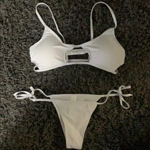 White Cheeky Bikini